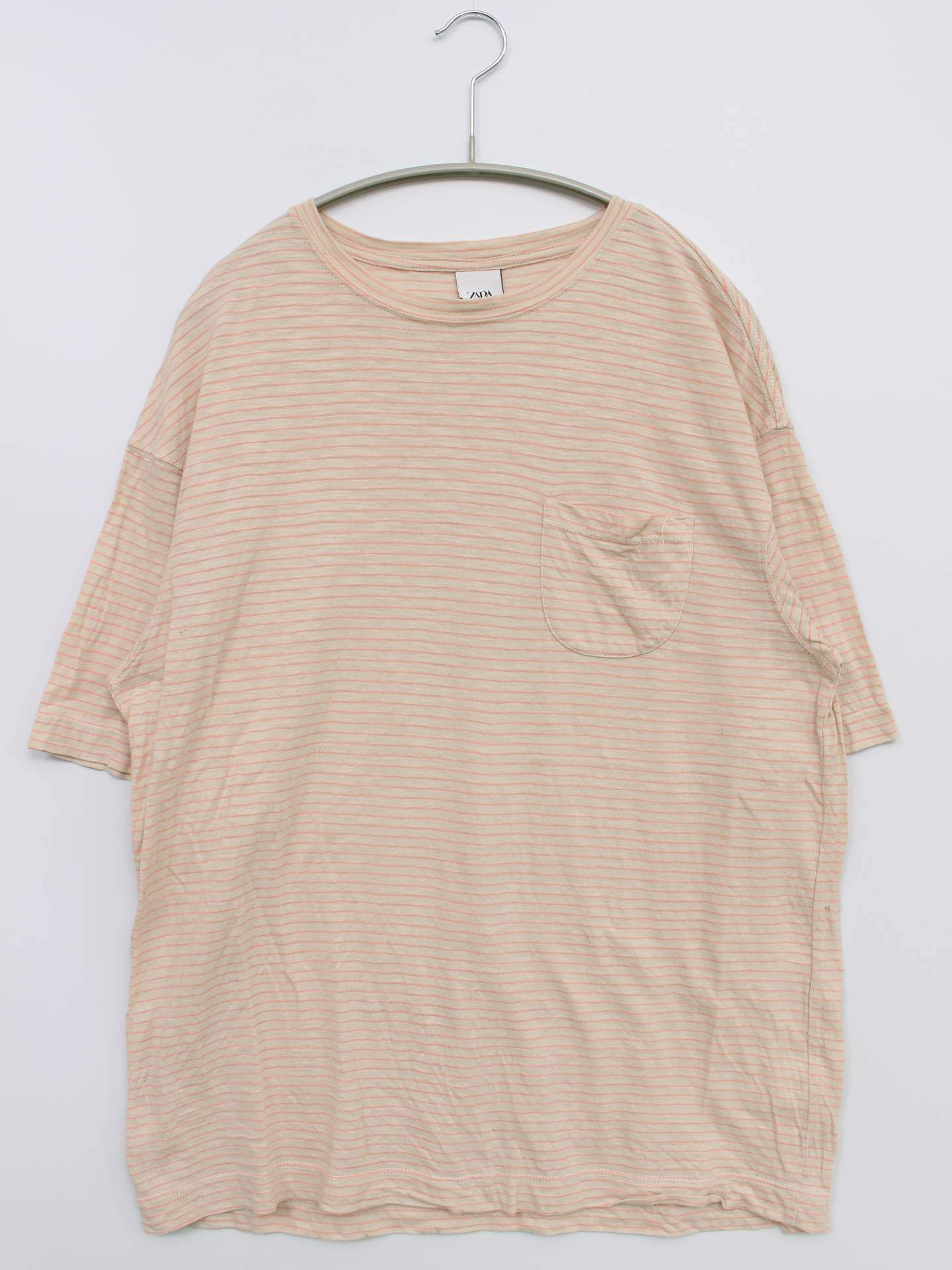 ZARA/Tシャツ/カットソー/トップス/ピンク/S