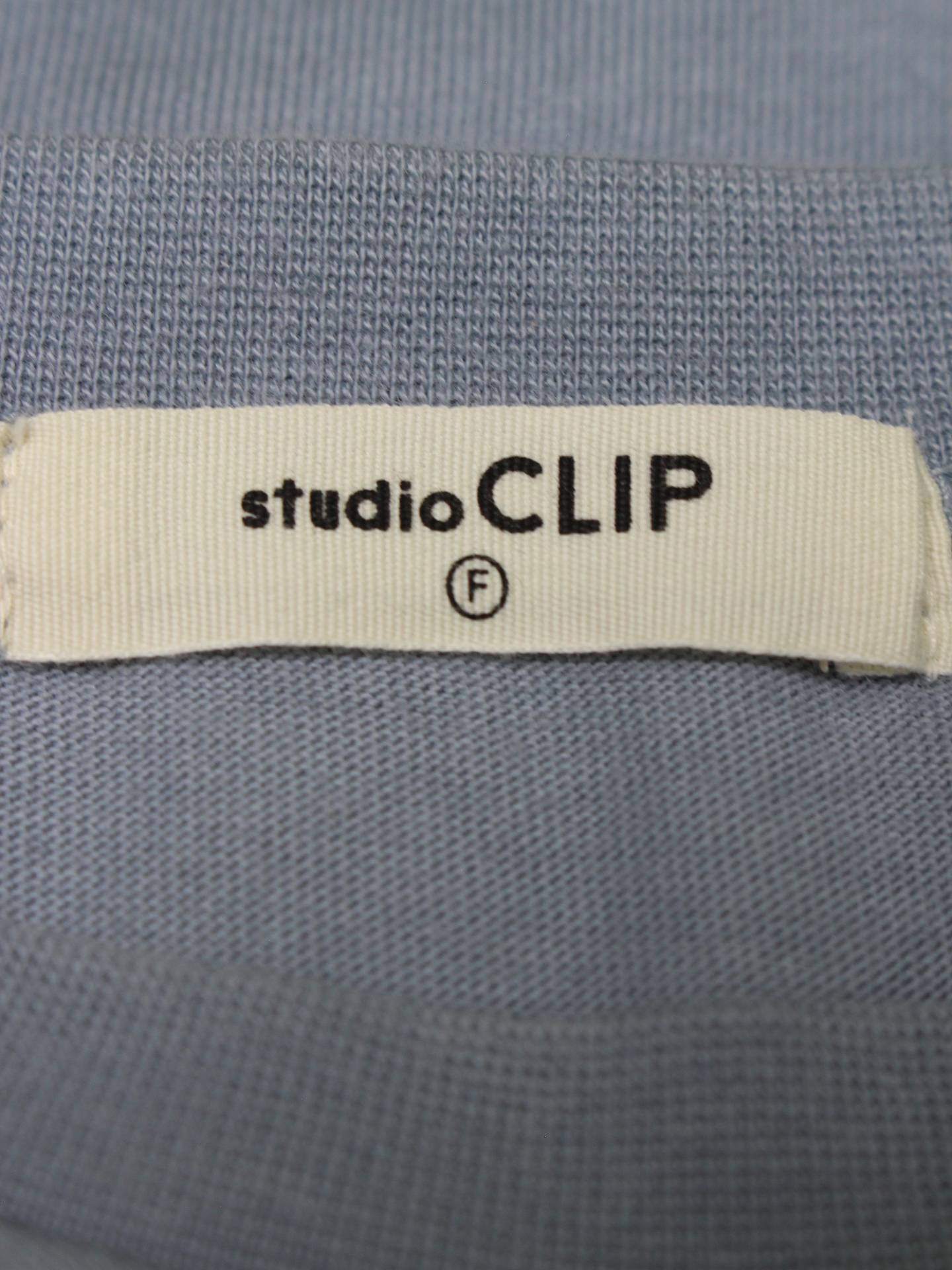 studio CLIP/Tシャツ/カットソー/トップス/スカイブルー/F
