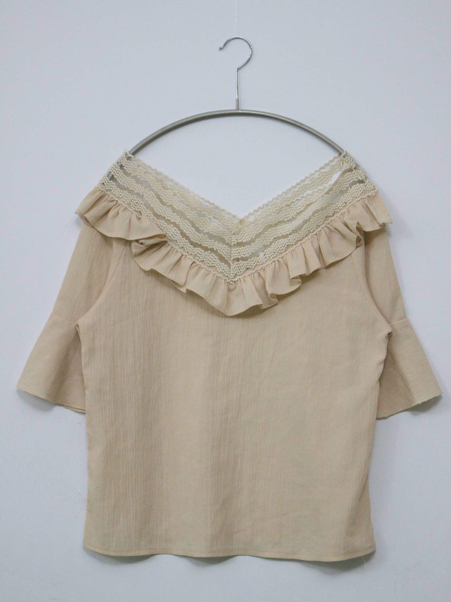Tシャツ/カットソー/トップス/ベージュ