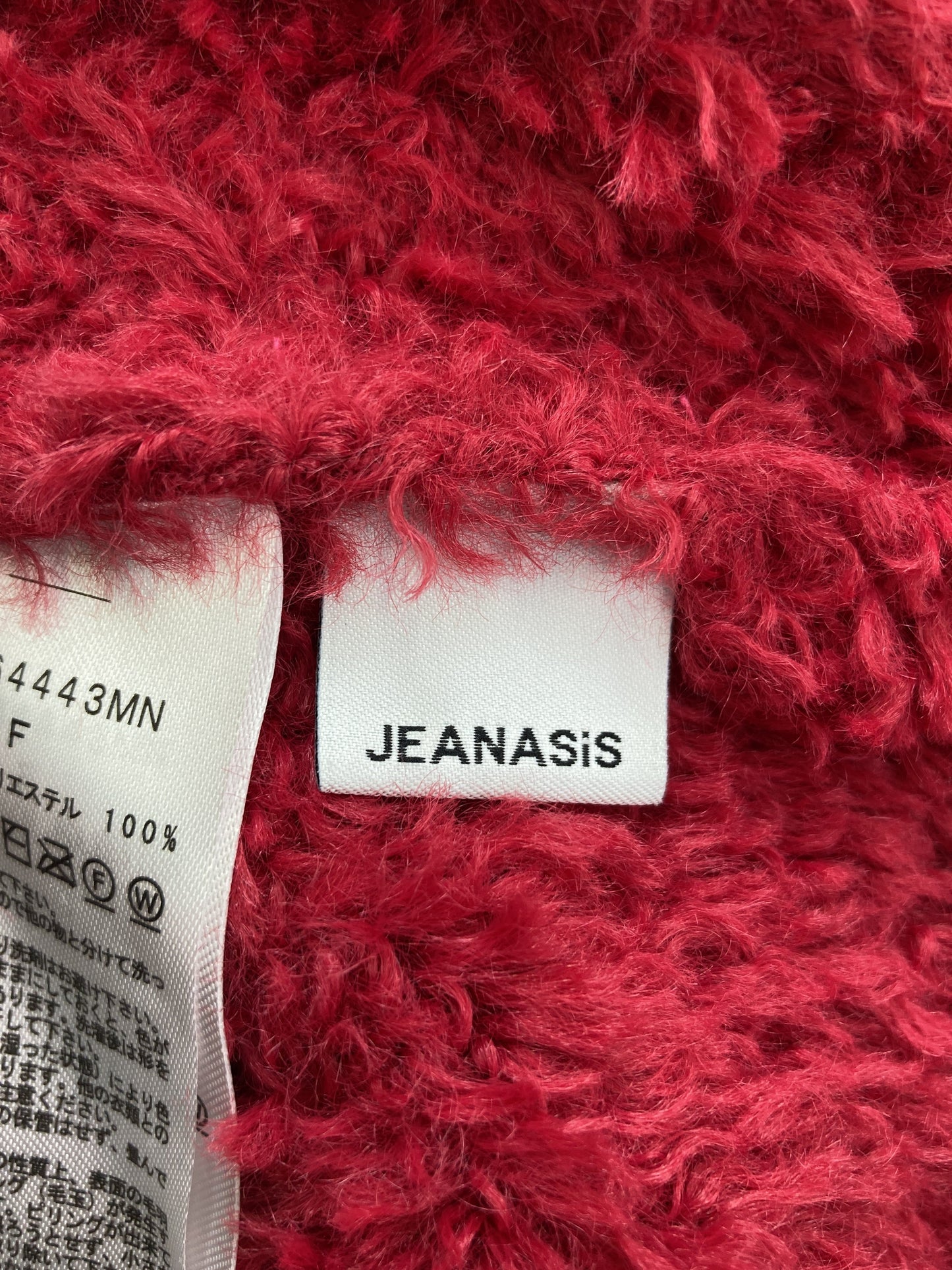 JEANASIS/ジーナシス/ニット/セーター/トップス/レッド/F