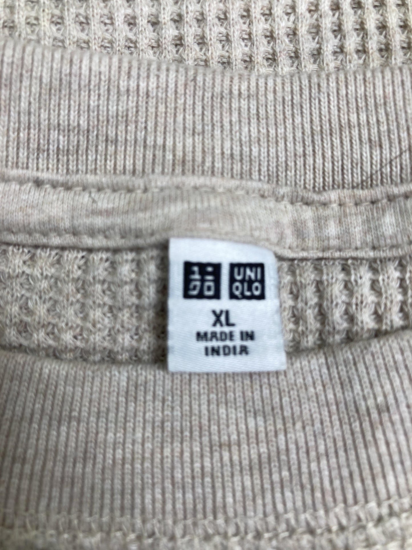 UNIQLO/ユニクロ/Tシャツ/カットソー/トップス/ベージュ/XL