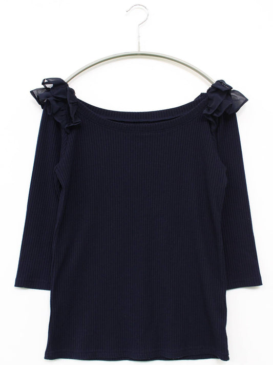 ニット/セーター/トップス/ブラック/M-L