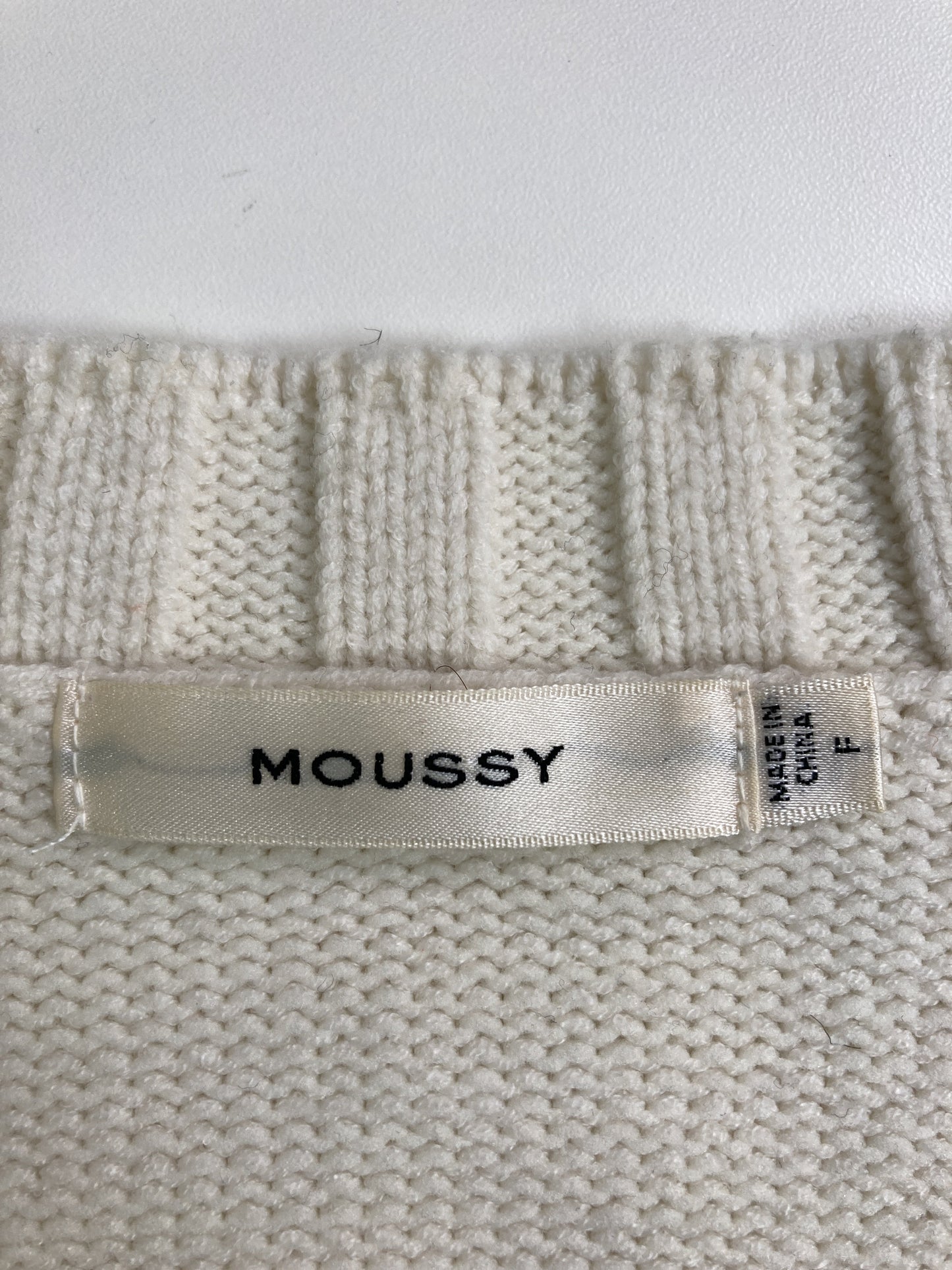 MOUSSY/マウジー/ニット/セーター/トップス/ホワイト/F