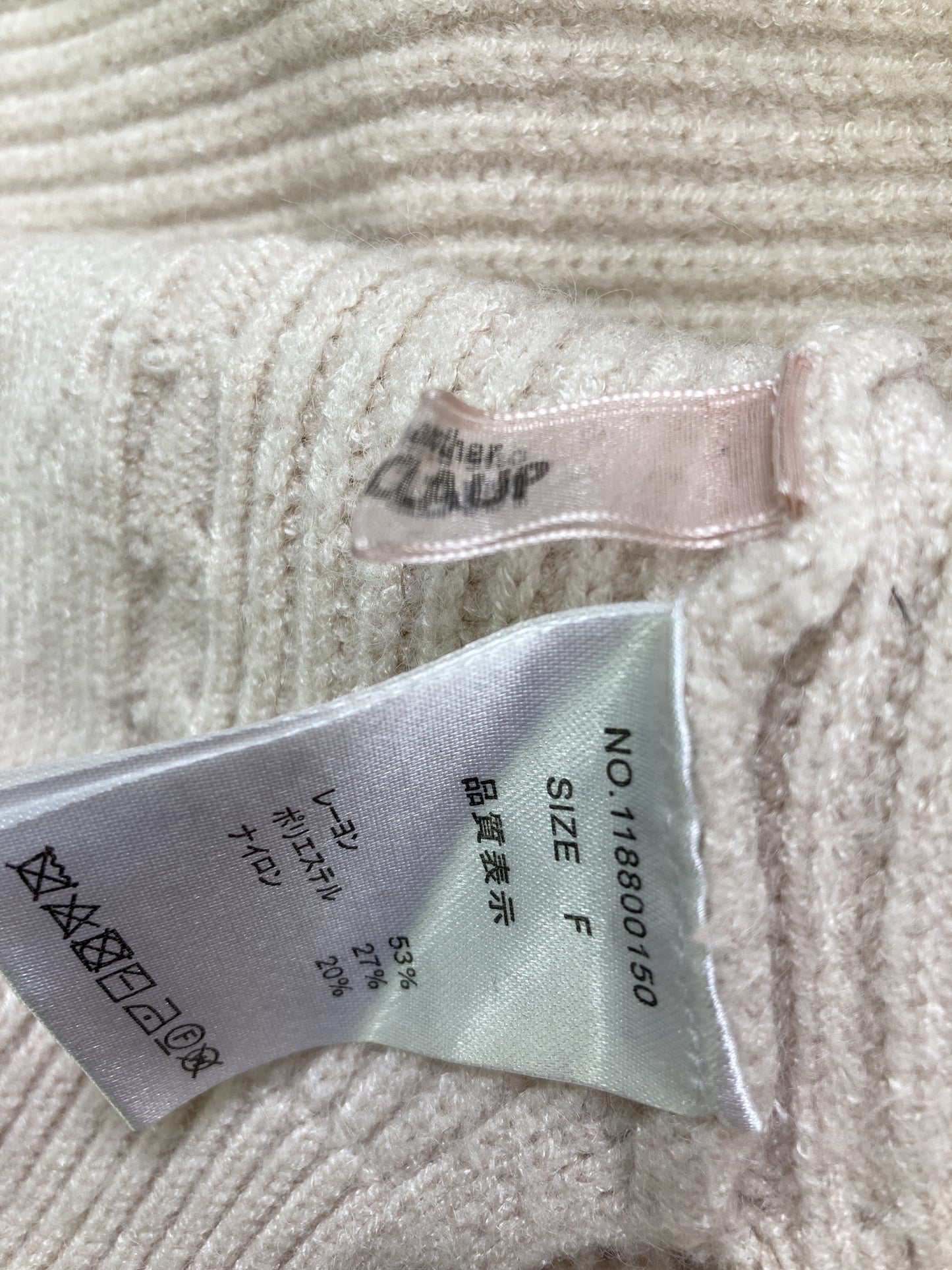 NICE CLAUP/ナイスクラップ/Tシャツ/カットソー/トップス/アイボリー/F