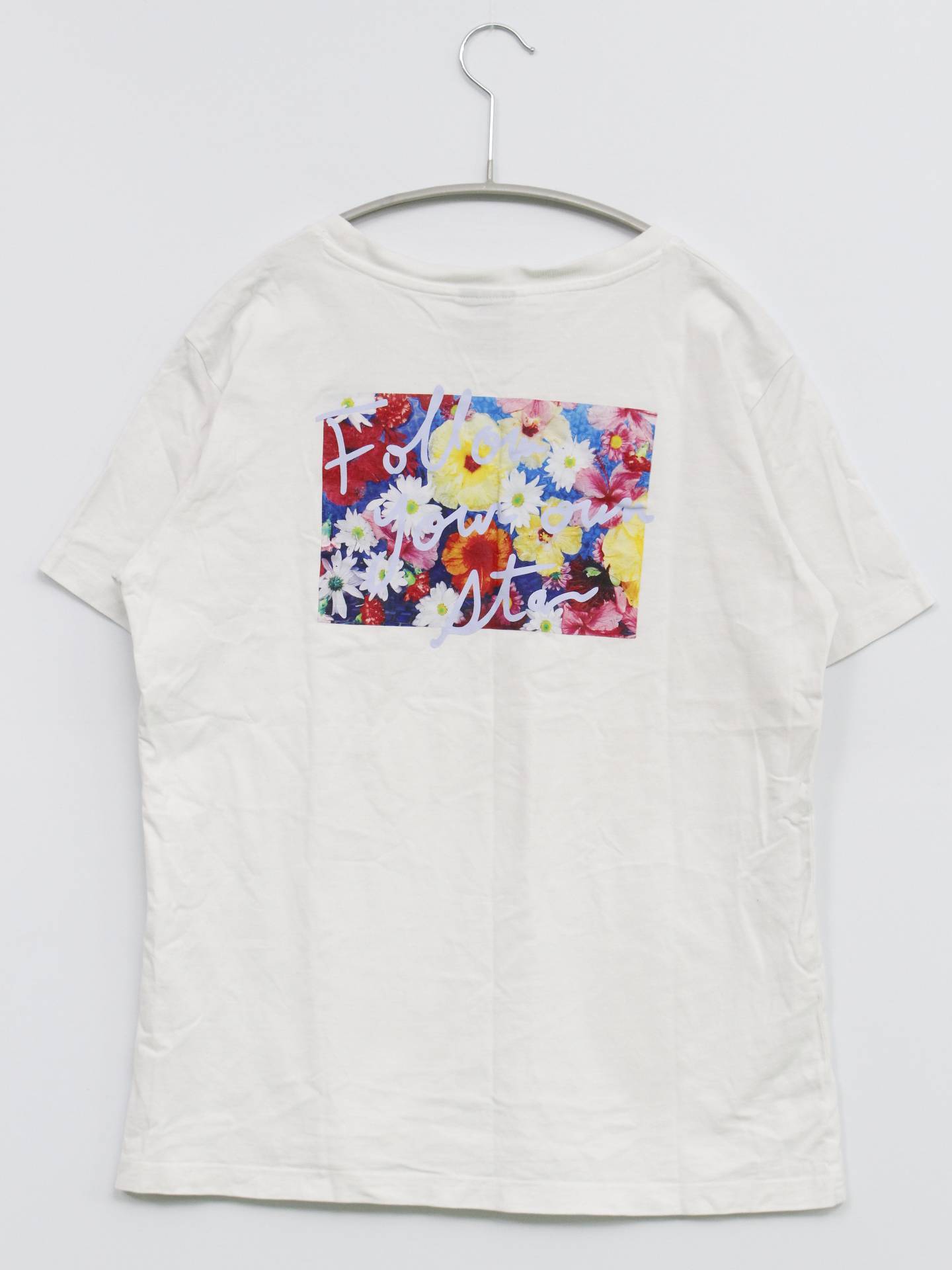 Follow your own star/Tシャツ/カットソー/トップス/ホワイト/L