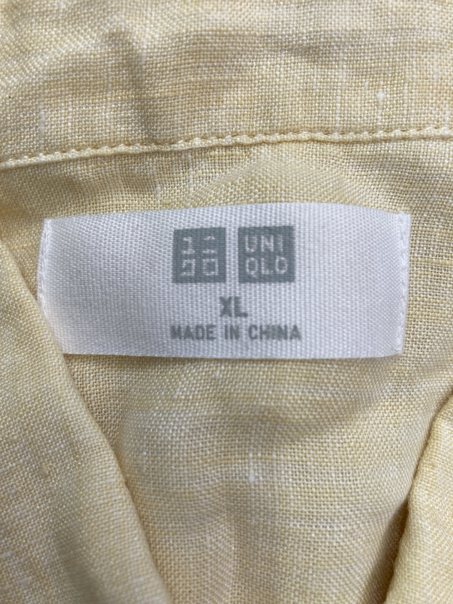 UNIQLO/ユニクロ/シャツ/ブラウス/トップス/イエロー/XL