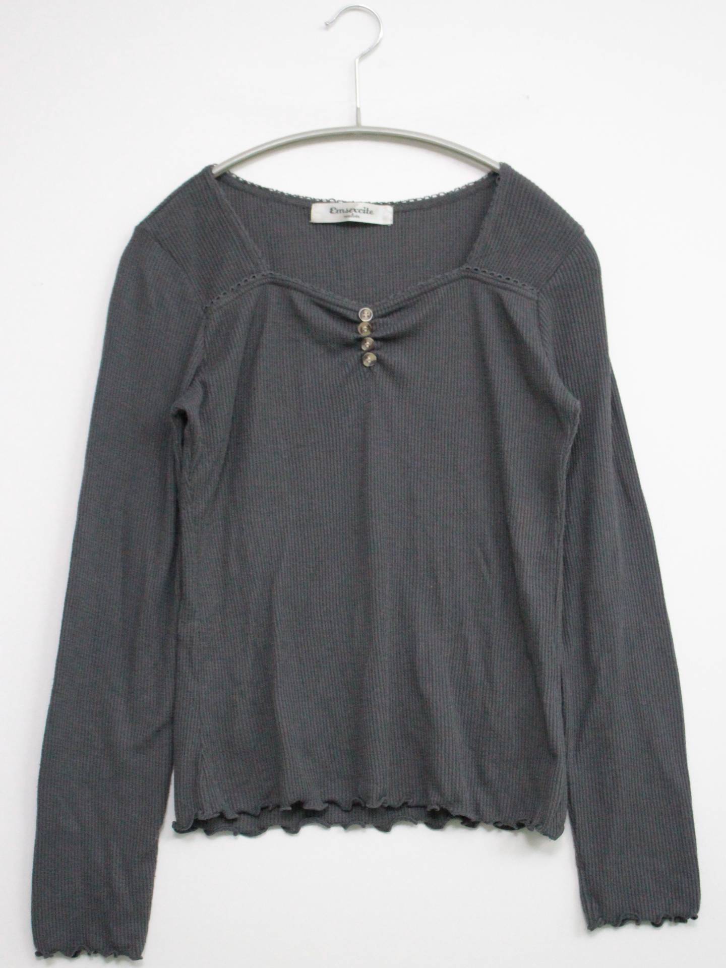 ems excite/エムズエキサイト/Tシャツ/カットソー/トップス/グレー/M