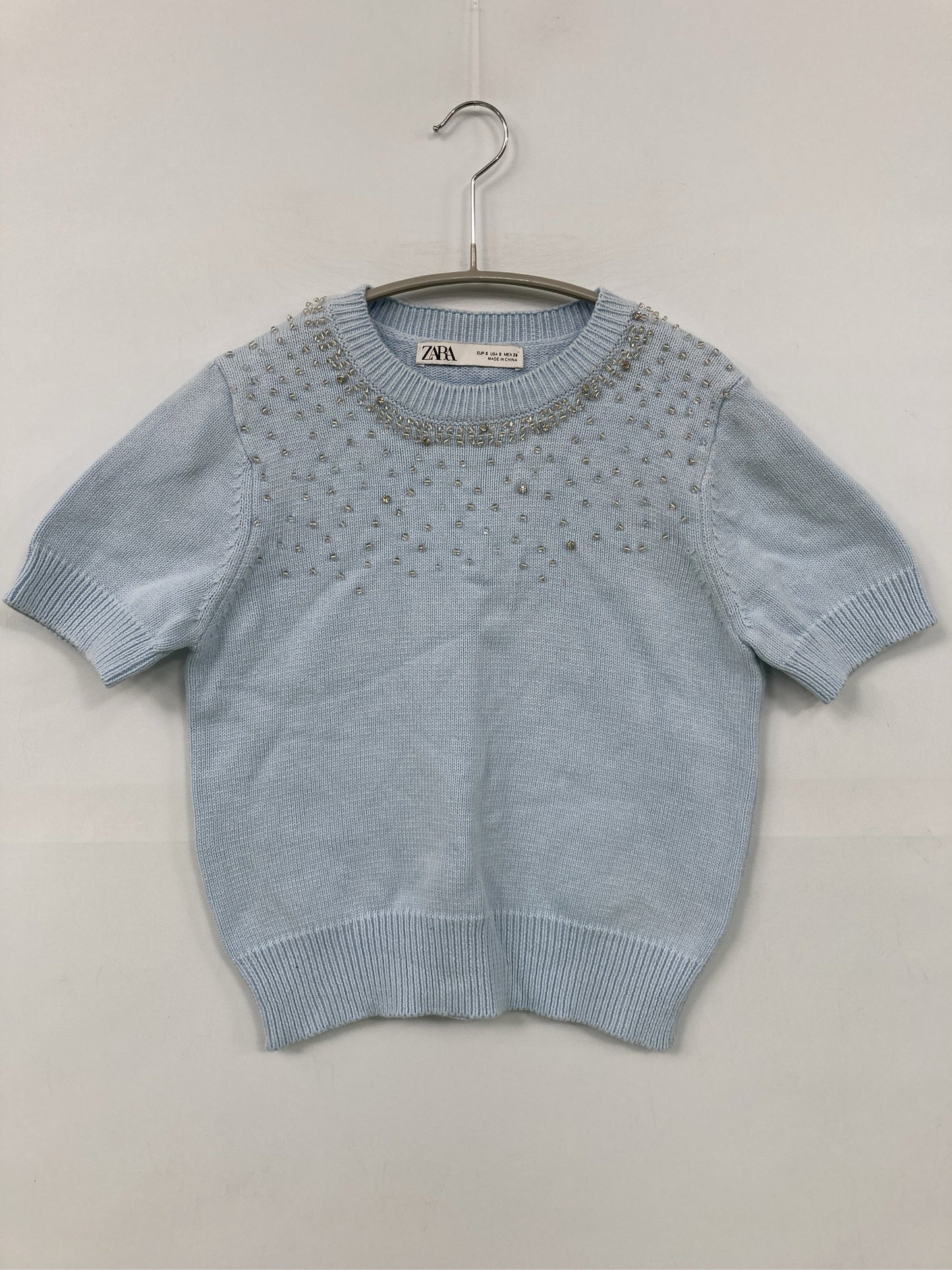 ZARA/ザラ/ニット/セーター/トップス/スカイブルー/S