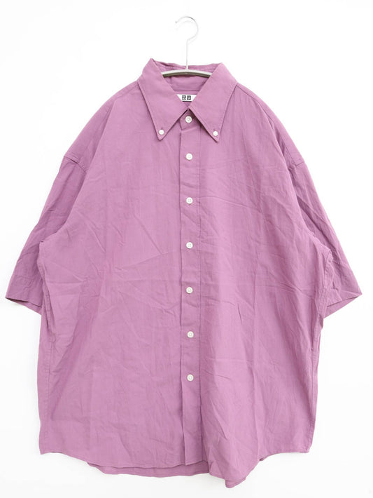 UNIQLO/ユニクロ/ビジネスシャツ/トップス/ピンク/L