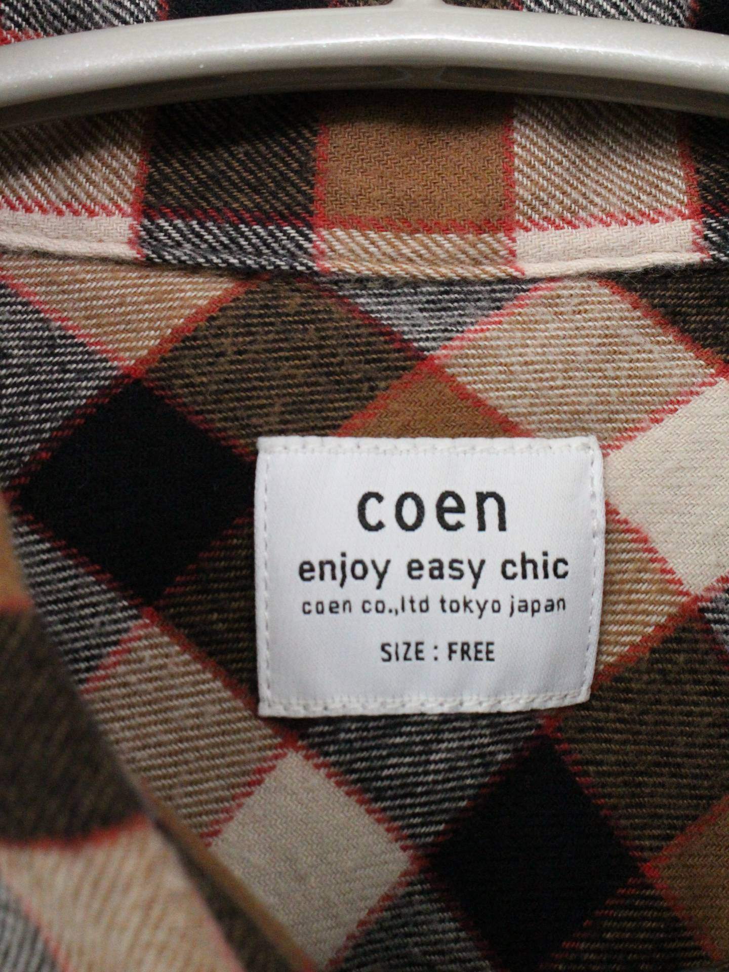 coen/シャツワンピース/ワンピース/ドレス/ブラウン/FREE