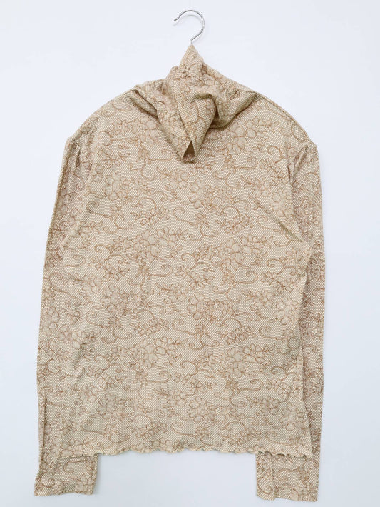 oeillet/Tシャツ/カットソー/トップス/ベージュ/L