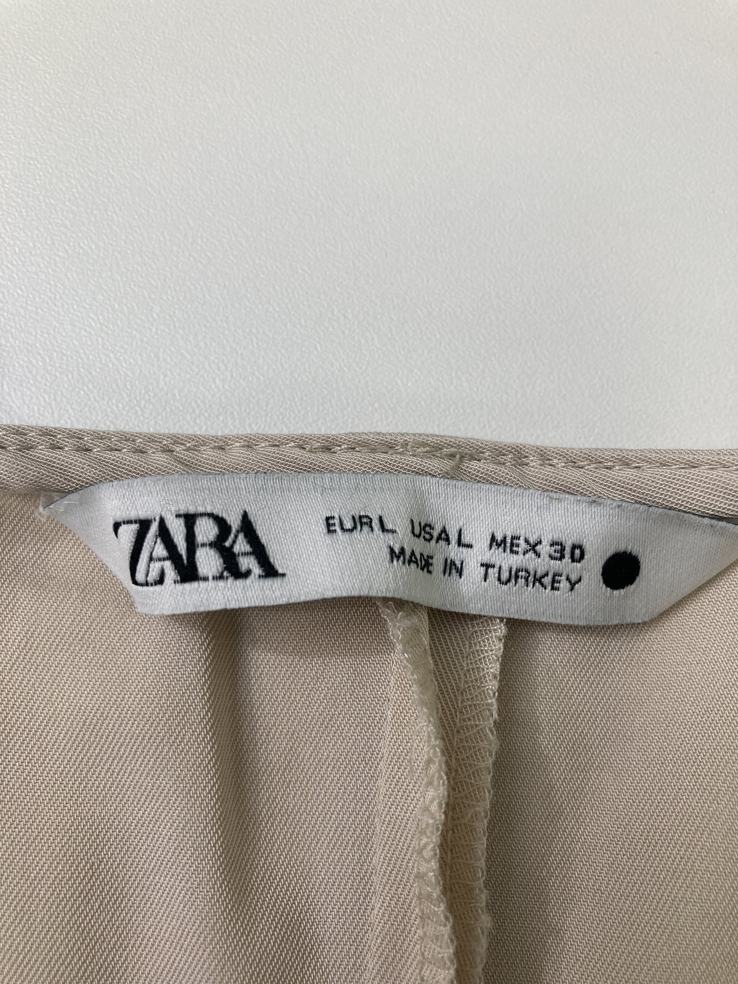ZARA/ザラ/シャツ/ブラウス/トップス/ベージュ/L