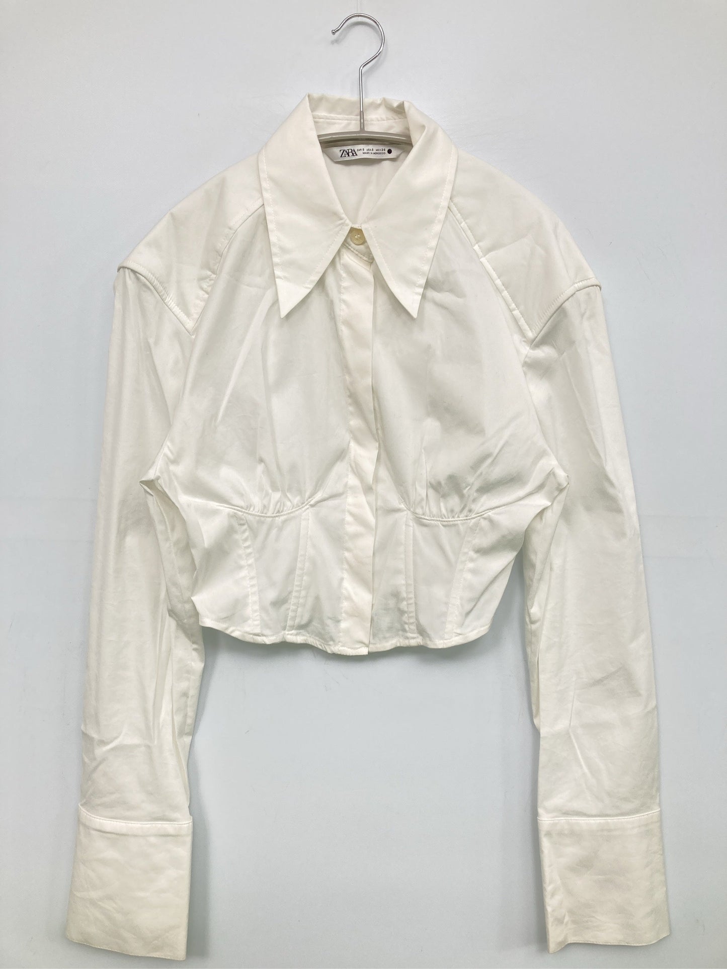 ZARA/ザラ/シャツ/ブラウス/トップス/ホワイト/S