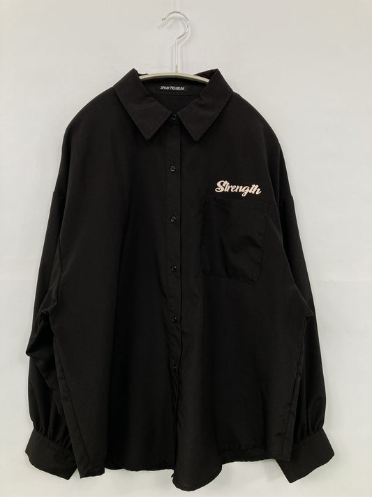 SPRAY PREMIUM/スプレイプレミアム/シャツ/ブラウス/トップス/ブラック/F