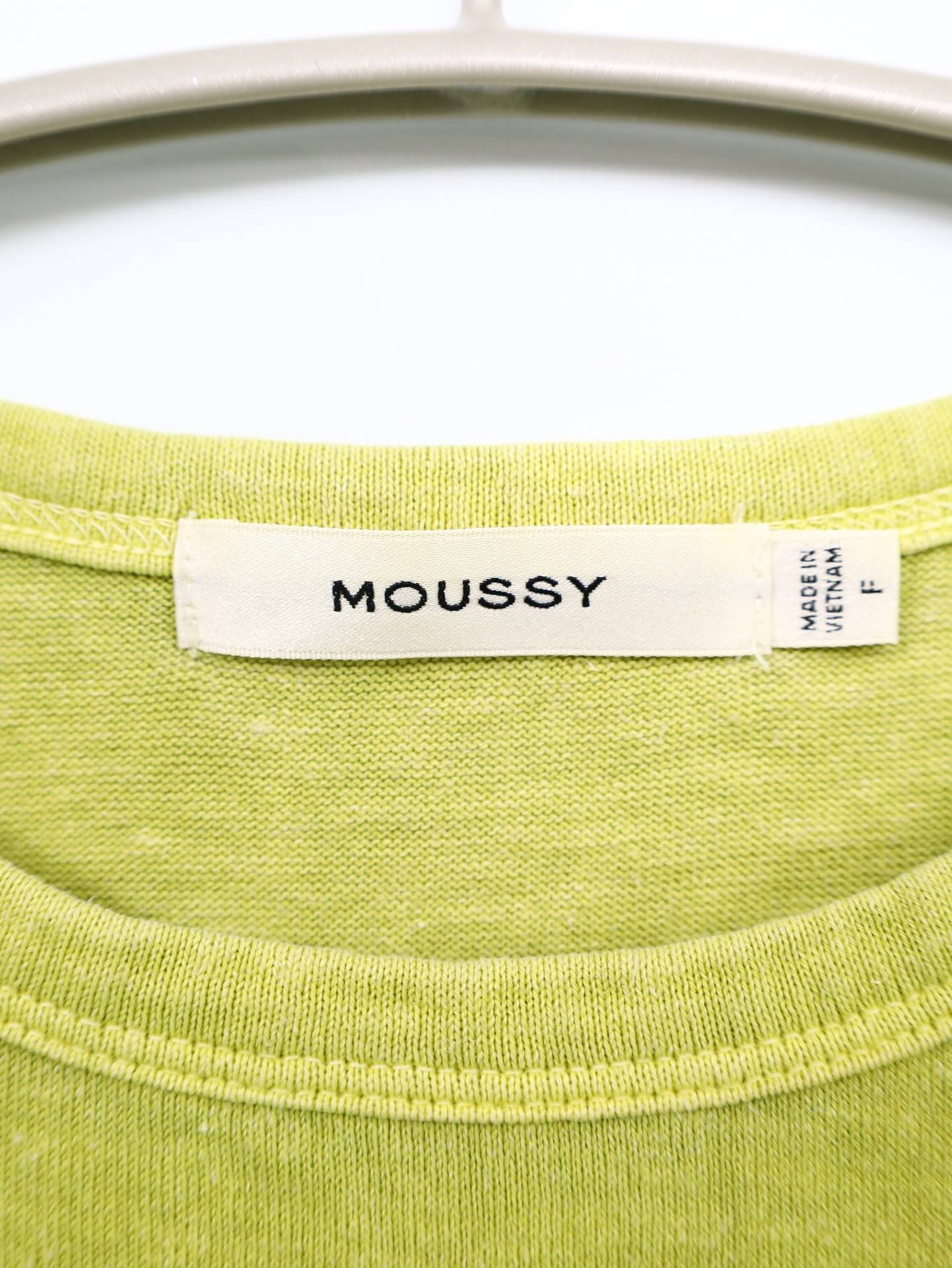 MOUSSY/マウジー/Tシャツ/カットソー/トップス/イエロー/F