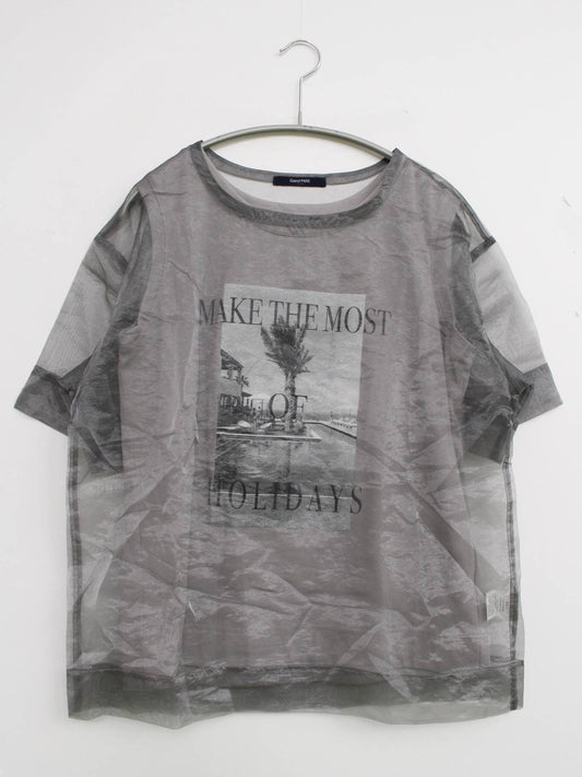 Grand PARK/Tシャツ/カットソー/トップス/グレー/M