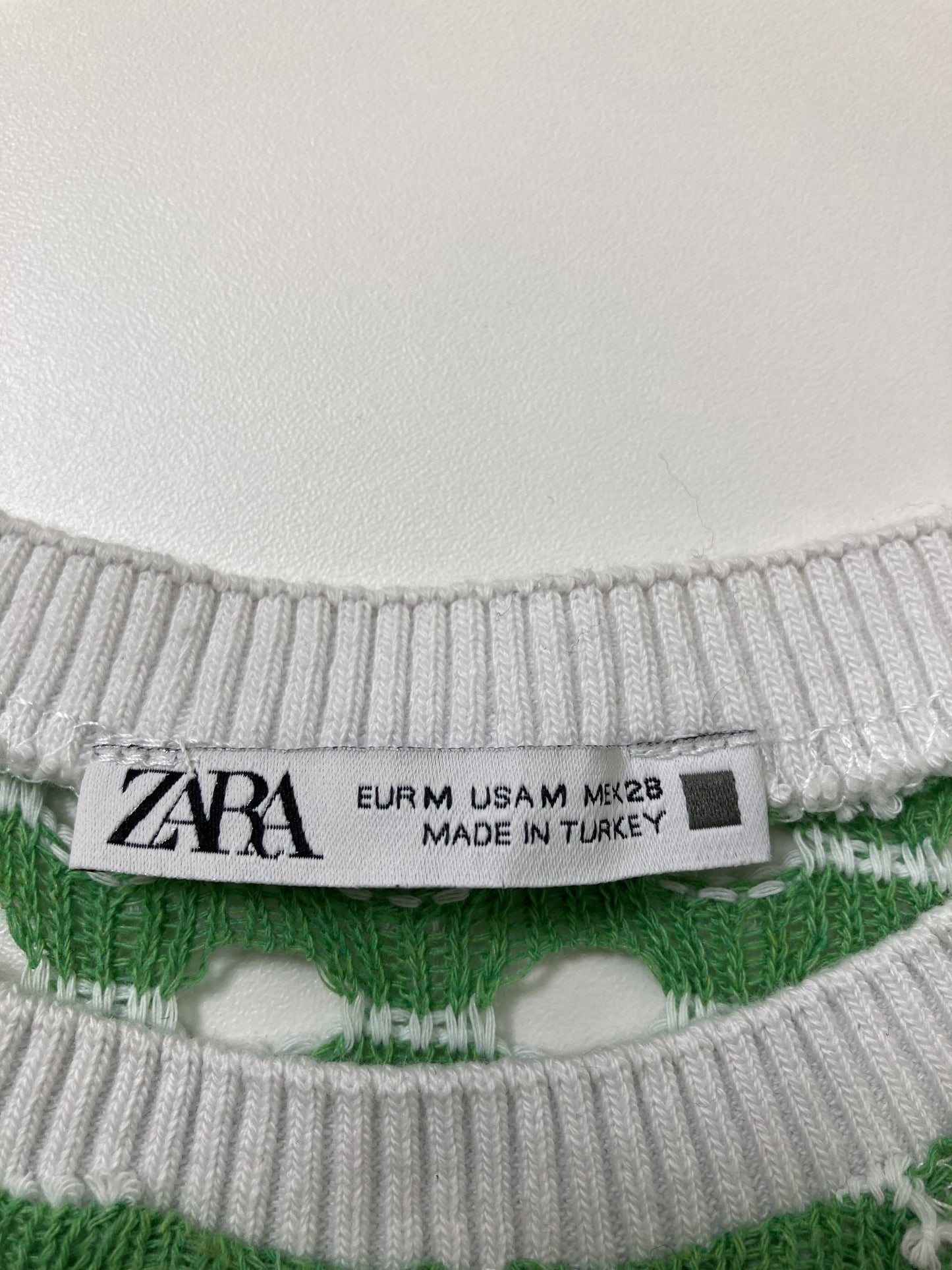 ZARA/ザラ/ニット/セーター/トップス/グリーン/M