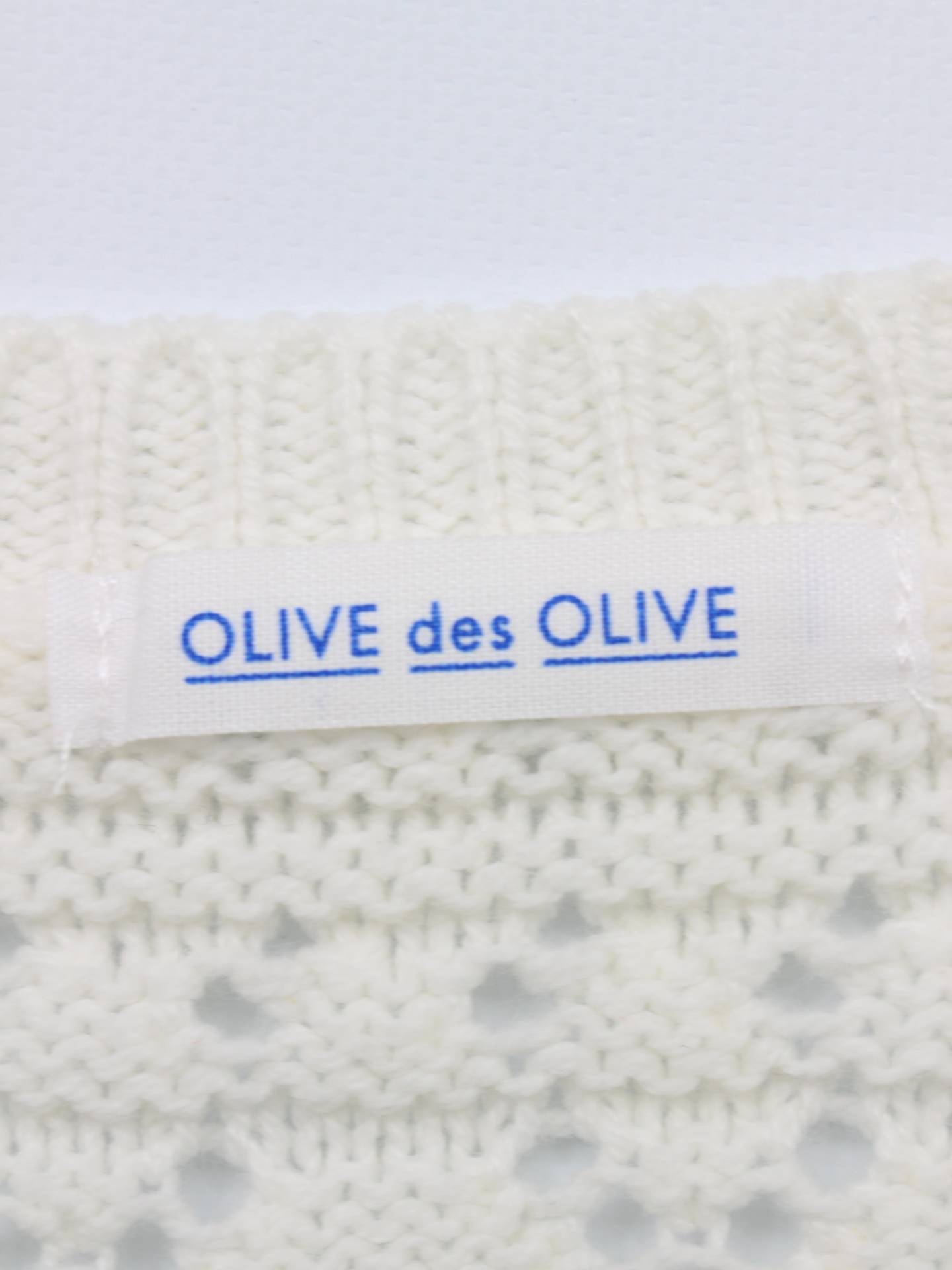 OLIVE des OLIVE/オリーブデオリーブ/ニット/セーター/トップス/ホワイト/F