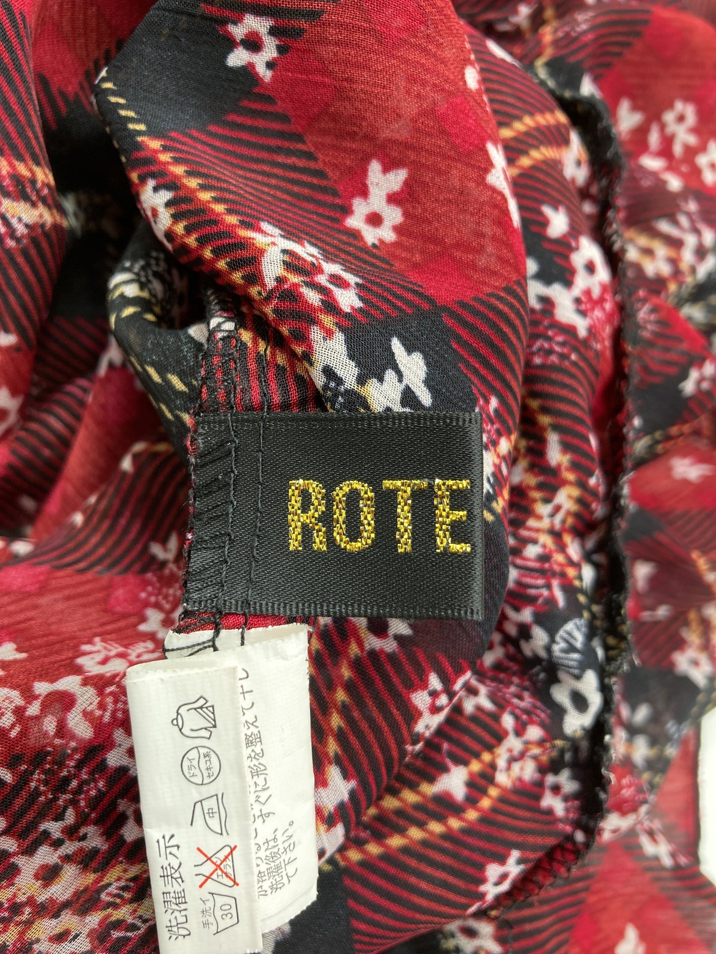 ROTE ROSE/ワンピース/ワンピース/ドレス/レッド/M