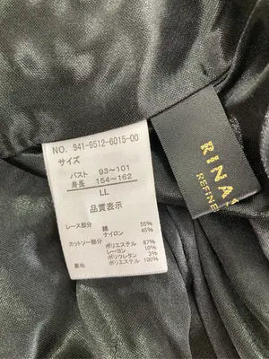 RINASANTE/Tシャツ/カットソー/トップス/ブラック/LL