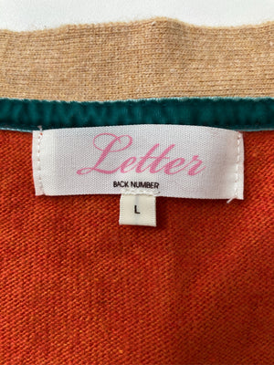 Letter/レター/カーディガン/ボレロ/トップス/オレンジ/L