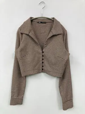 ZARA/ザラ/シャツ/ブラウス/トップス/ベージュ/L