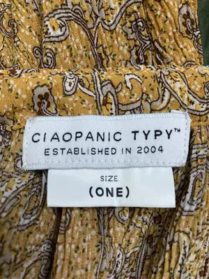 CIAOPANIC TYPY/チャオパニックティピー/シャツワンピース/ワンピース/ドレス/イエロー/ONE