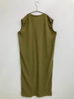 ノースリーブ/トップス/カーキ/M