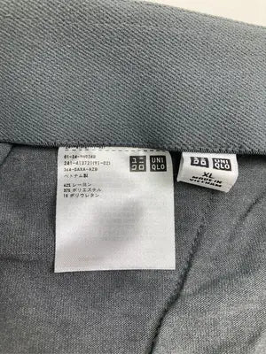UNIQLO/ユニクロ/スラックス/パンツ/グレー/XL
