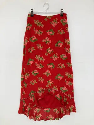 BETSEY JOHNSON/ロングスカート/スカート/レッド/P