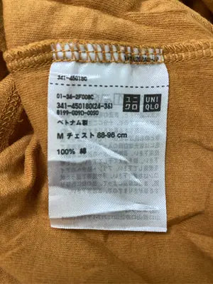 UNIQLO/ユニクロ/Tシャツ/カットソー/トップス/オレンジ/M