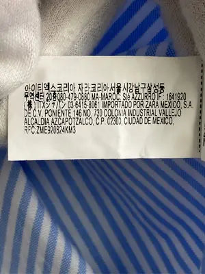 ZARA/ザラ/シャツ/ブラウス/トップス/スカイブルー/USA XS