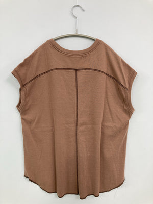 CLASSICAL ELF/クラシカルエルフ/ノースリーブ/トップス/ブラウン/M