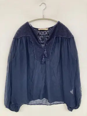 ZARA/ザラ/シャツ/ブラウス/トップス/ネイビー/EUR L/USA L/MEX 30