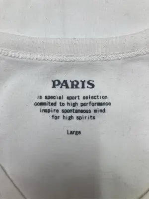 PARIS/パリ/Tシャツ/カットソー/トップス/ホワイト/L