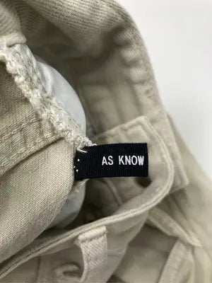 AS KNOW AS PINKY/アズノゥアズピンキー/デニムパンツ/パンツ/ベージュ/F