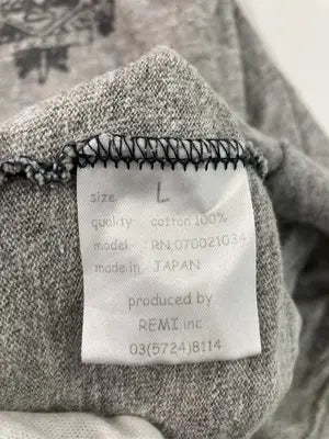 REMI RELIEF/Tシャツ/カットソー/トップス/グレー/L