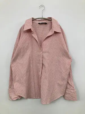 ZARA/ザラ/シャツ/ブラウス/トップス/レッド/L
