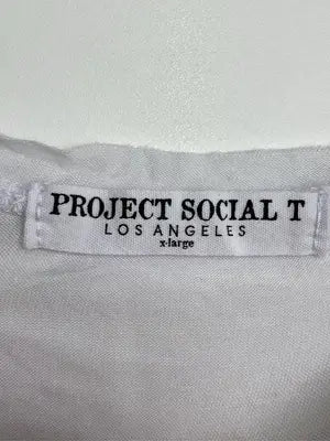 PROJECT SOCIAL T/Tシャツ/カットソー/トップス/ホワイト/X-LARGE