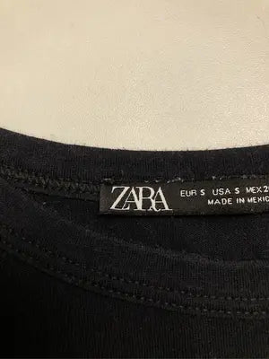 ZARA/ザラ/Tシャツ/カットソー/トップス/ブラック/S