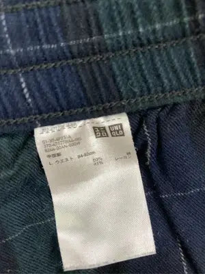UNIQLO/ユニクロ/スラックス/パンツ/ネイビー/L   ウエスト84-92cm