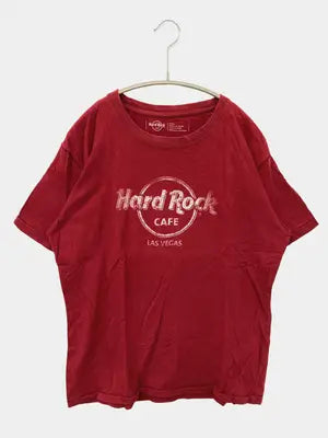 Hard Rock CAFE/ハードロックカフェ/Tシャツ/カットソー/トップス/レッド/L