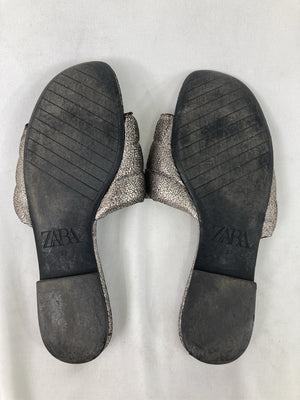 ZARA/ザラ/サンダル/シューズ/シルバー/37