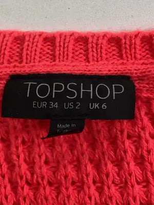 TOPSHOP/トップショップ/Tシャツ/カットソー/トップス/レッド/EUR 34/US 2/UK 6