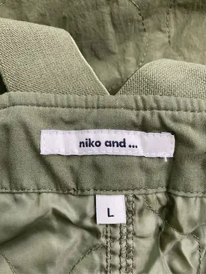 niko and .../ニコアンド/ジャンパースカート/ワンピース/ドレス/カーキ/L