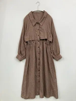OLIVE des OLIVE/オリーブデオリーブ/シャツワンピース/ワンピース/ドレス/ブラウン/F