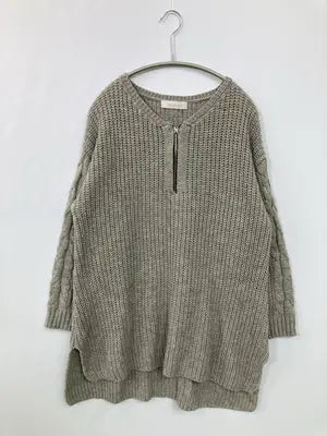 CECIL McBEE/セシルマクビー/ニット/セーター/トップス/グレー/F