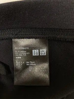 UNIQLO/ユニクロ/ショート/ミニスカート/スカート/ブラック/L   ウエスト69-75cm  ヒップ94-100cm