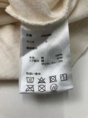 MN.L/エムエヌエル/Tシャツ/カットソー/トップス/アイボリー/F