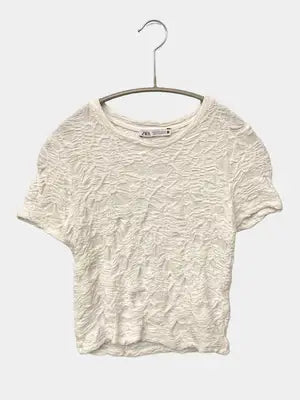 ZARA/ザラ/Tシャツ/カットソー/トップス/ホワイト/USA S